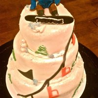 Snoboarding Cake Snowboarding Cake