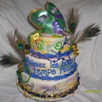 Mardi Gras Cake 