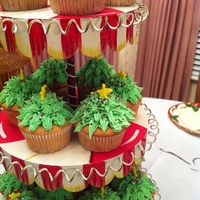 Christmas Tree Cupcakes 