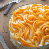 Mango-Misu Trifle Cake A mango version of tiramisu with alternating layers of ladyfingers soaked in orange liqueur and mascarpone whipped cream, then topped with...