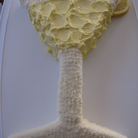 Lemon Martini Glass Cake 