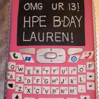 Pink Cell Phone For a 13 year old who wanted a cell phone, but got the cake instead. Glad I wasn't there!