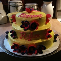Girls Birthday Made this cake to match the party decor. Niece loved it and i guess thats all that matters.