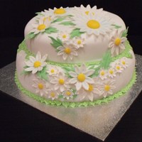 Daisy This was a practice run for the birthday girls wedding cake that im doing in june! the wedding cake will be three tiers and will have no...