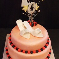 40Th Birthday A simple sponge with Killer heels!This was my 1st attempt at the shoe modeling!
