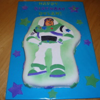 Buzz Lightyear All fondant, made for son's 2nd birthday