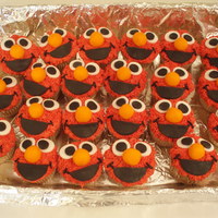 Elmo Cupcakes Made for the son of my friend for his 3rd birthday