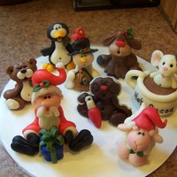 Toppers For Cupcakes I hand made all toppers for cupcakes out of modeling chocolate.