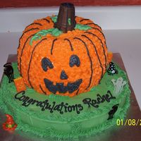 Rachel's Halloween Shower Cake 