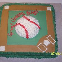 Baseball Field Cake 
