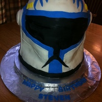 Captain Rex Birthday Cake Captain Rex Birthday cake-Thank you Sweetsobession for your help! This was my hardest cake to date but they loved it. Some carving involved...