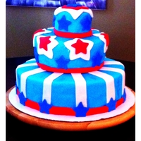 All American Boy This was done for a friend's little boys first birthday, the theme was All American Boy. The cakes are all pound cake with a...