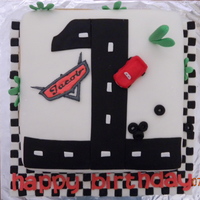 Cars Cake First birthday Cars cake
