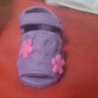Infant Sandal Isnt this the cutest???...way to cute...Infant Sandal I made using a template from Youtube...this is my first one as well...this one is...