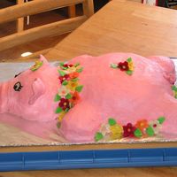 Lulu The Birthday Luau Hog "Lulu" (as she affectionately came to be called) was created for a 13th Luau themed birthday party. They wanted to have a...