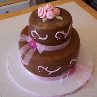 Bridal Shower This was for my niece. First time for rolled roses.