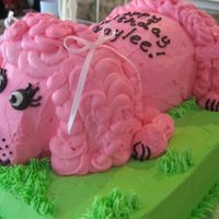 Pink Poodle Inspired by a cake here in CC. Carved out of a 11x15 sheet.