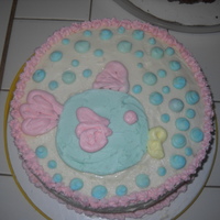 First Cake In My Cake Class I made this for my cake class.... blub... xD