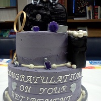 Purses And Jewelry Retirement Cake! Done for a secretary at work who LOVES purses (brings a new one almost every day) and who's new part time job is selling jewelry! Cake...