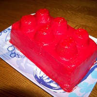 Lego Cake Lego cake. a bread pan cake with 6 cupcakes for the knobs. frosted with butter cream