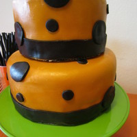 Halloween Birthday Not my best fondant job, but my MMF was being most uncooperative today. It is shiny because I had to keep rubbing at cracks with crisco