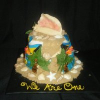 Bahamian Pride This cake was done for a client who's family is from the Bahamas...seeing that I'm from there too it was a JOY making this cake...