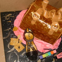 Louis Vuitton Purse And Accessories This is a carrot cake all decorations are 100% edible and made with fondant/ gumpaste