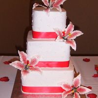 Stargazer Lily All Buttercream. Gumpaste stargazer lillies. Thanks for looking!!