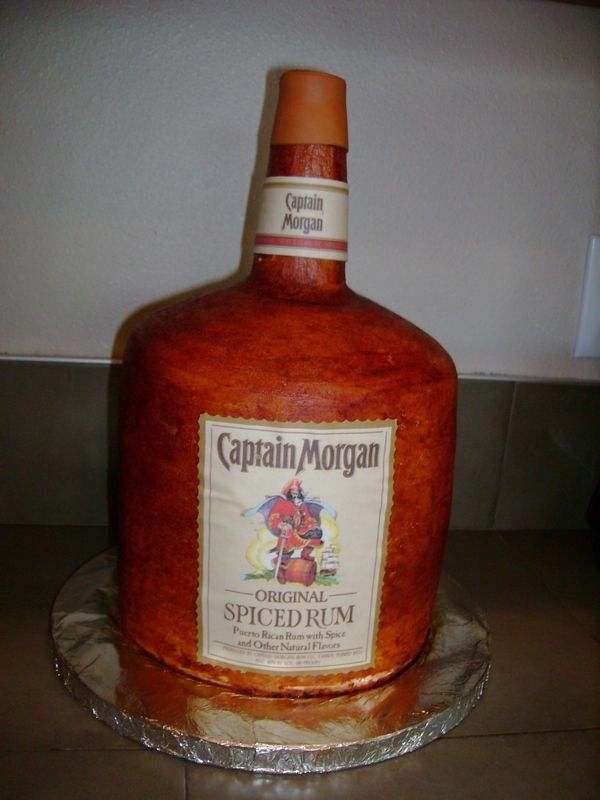 Captain Morgan's Spiced Rum cake made with none other than Captain Morgan's. This was for husband's birthday. I was limited on time and took the...