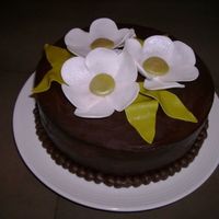 Simple Birthday Cake Made this for my dad's birthday. Dark chocolate cake, raspberry filling and chocolate buttercream. Wanted to make orchids for the the...