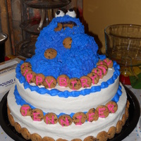 Cookie Monster!!! Cookie monster is made out of rice crispies. It was yummy!