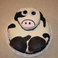 Cow Cake black and white cow cake