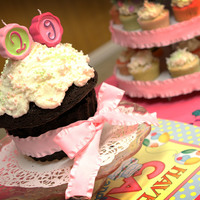 Giant Cupcake This was my first attempt at a giant cupcake. My second was much better!