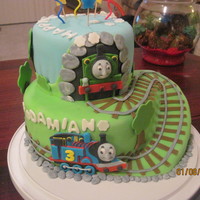 Thomas The Train Cake This I made for my Son's 3rd birthday. Thomas and Percy were hard to replicate but I was happy with how they turned out : )