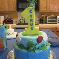 Froggy Cake This is another one of my firsts. The first ever tiered cake I made. I think it turned out pretty well despite the frosting I used on the...