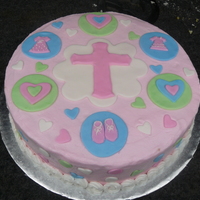 Baptism Cake Baptism Cake made to match invitations
