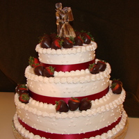 Chocolate Covered Strawberry Cake Chocolate cake, white buttercream icing with chocolate covered strawberries