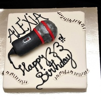 Karaoke Cake RKT modelled microphone