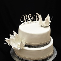 Bling Wedding Cake I was given the picture of the cake.I just love all the bling!! :)