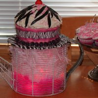 Zebra Striped Cupcake Cake I made this for my niece's 2nd birthday.