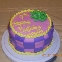 First Fondant Cake My First fondant cake I went on youtube to learn how to make mm fondant. I made it for my daughters birthday.