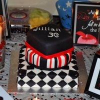 Twilight Cake Here is my first fondant cake I made. Twilight inspired cake I made for my friend's 30th Birthday.