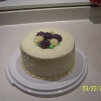 First Wilton Cake This was my final cake for the first Wilton course.