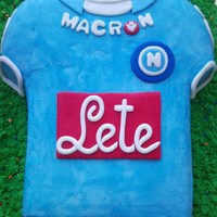 Naples T-Shirt Soccer Team Cake 