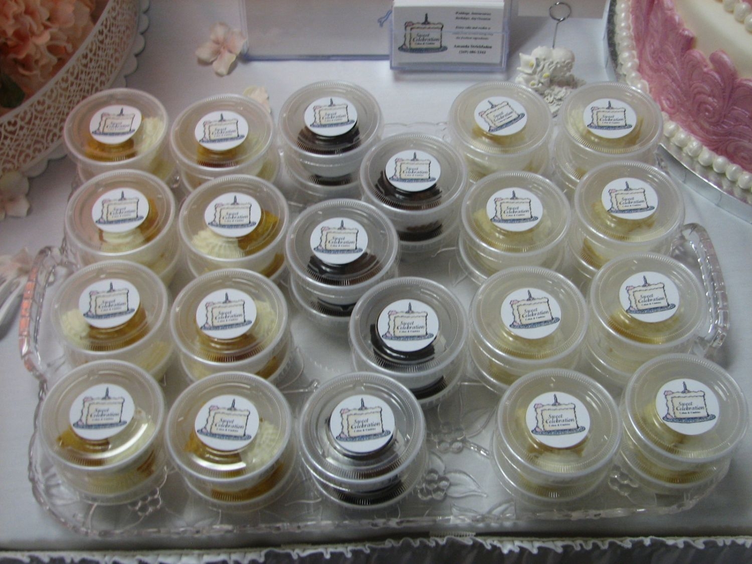 Sample Cups The sample cups w/ my logo. Everyone thought they were neat.