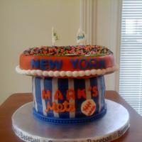 Father's Day Baseball Cake Thanks to those for giving me the idea to use sprinkles for the fans/crowd.