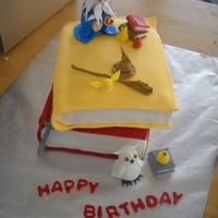 Books:harry Potter Chocolate (WASC) cake w/ Raspberry Filling (posted by Heartsfire) and chocolate Buttercream Dream icing. Second cake was lemon (Durable...