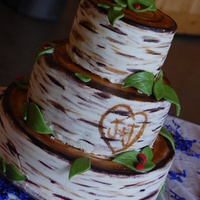 Birch Wedding Cake 