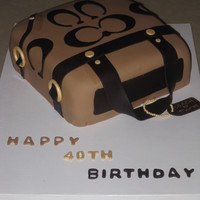 Coach Bag Cake 