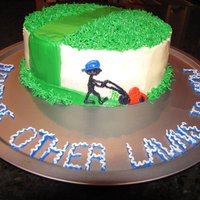 The "break Up" Cake Yellow cake made from scratch.Cream Cheese Frosting. 8" round double layer cake. I made this for a friend who was going through a...